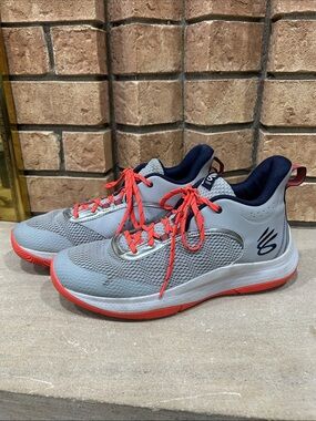 Under Armour Curry 3Z6 3025090-101 Basketball Shoes Gray/Red Men’s 13